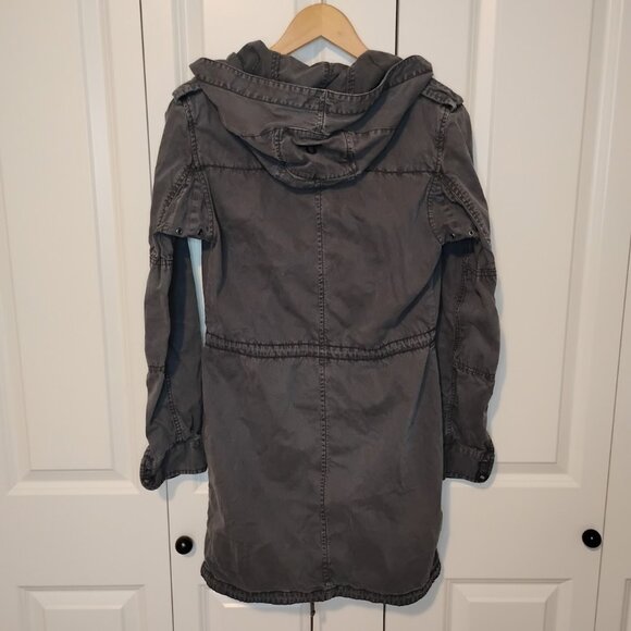 Aritzia TNA Women's Dark Grey Military Edition Parka Coat Jacket Size XXS - Picture 2 of 3